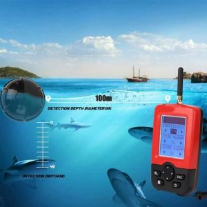 EBTOOLS Fish Finder sans fil Détecteur de poisson sans fil portable sondeur de sonar capteur de pêche leurre écho sondeur