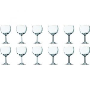 Verre &agrave; Vin - Bistrot - Ballon Rouge - 195 cl - Lot de 12 - Verre Translucide