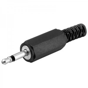 Fiche audio Jack 3.5mm stéréo à souder plastique