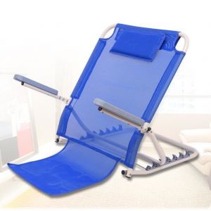 Dossier de Repos au Lit Releve Buste et Appui Dos pour Lit Réglable avec Appui-tête pour Soulager la Stress et Fatigue Bleu