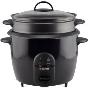 TECHWOOD Cuiseur &agrave; riz - TCRV-1826 -  18 L - Cuisson vapeur - Noir