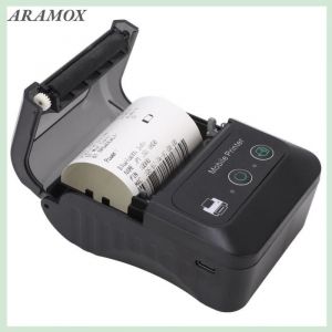 ARAMOX Imprimante Thermique Portable Mini 58mm sans Fil USB Ticket de Recette pour Android
