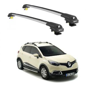 Barres de Toit TURTLE AIR-1 RENAULT CAPTUR J87 2013 2014 2015 2016 2017 2018 2019 (SUV) Argent