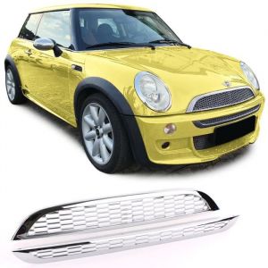 2 GRILLE CHROME LOOK JOHN COOPER WORKS POUR MINI COOPER R50 R53 DE 09/2001 A 11/2006