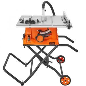 VEVOR Scie Circulaire sur Table avec Support Coupe Bois 625mm 4800tr-min 1800W