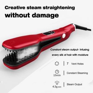 Vapeur brosse cheveux lisseur vapeur de peigne d&eacute;m&ecirc;ler les cheveux cheveux &eacute;lectriques brosse coiffante outils redresser un fer &agrave; re