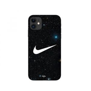 Coque - Nike - Iphone 12 - Galaxie &eacute;toil&eacute;e - Souple - Noir
