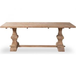 Table - LUBERON - Bois massif - Rectangulaire - 8 places