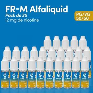 E-liquide FR-M Alfaliquid 12MG NICOTINE - PG/VG 50/50 - 10ML PACK 25