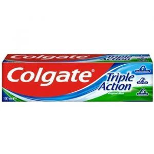 Dentifrice - Colgate - Triple Action - 50ml - Sans parabène - Mixte - Adulte/Enfant