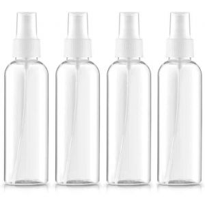 20 Pcs Flacon Spray Vide 100ml Vaporisateur Fine Brume de Voyage Bouteille Transparent en Plastique Contenant Liquide pour Cosmétiqu