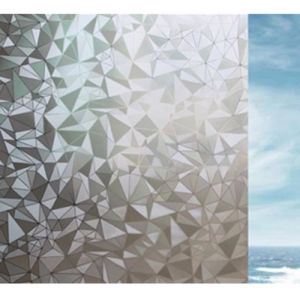 Film Fenetre Anti Regard Electrostatique Opaque pour Vitrage Intimit&eacute; Losange 45 x 200 cm