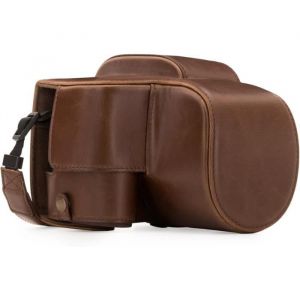 &Eacute;tui en Cuir - MEGAGEAR - Panasonic Lumix DC-FZ80/FZ82 - Protection - Acc&egrave;s rapide - Cuir synth&eacute;tique