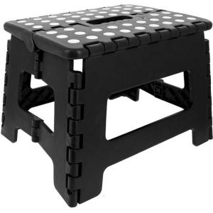 Marche pied pliable Tabouret Pliant Max 150kg Noir