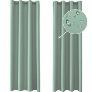 Ystyle Rideau Occultant Lot De 2 140x240cm Rideau Phonique Anti Bruit  Moderne Salon Chambre Maison Vert Matcha