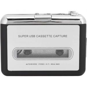 Lecteur de Cassette Lecteur de Cassette Stéréo Portable Adaptateur de convertisseur Audio vers MP3 avec cable USB Lecteur de Ca[524]