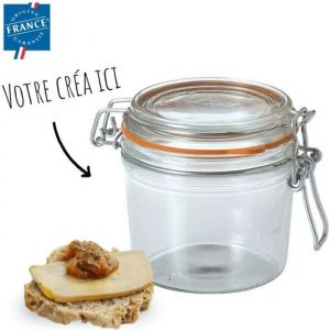 Terrine avec couvercle 350ml personnalisée - Bocal verre LE PARFAIT avec gravure laser [ Petits pots en verre avec couvercle ]