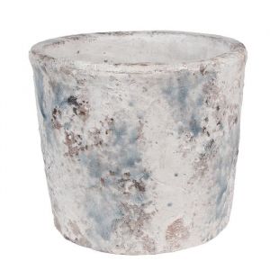 Cache-pot décoratif - CLAYRE & EEF - 6TE0520L - Ø 18x15 cm - Blanc - Terre cuite