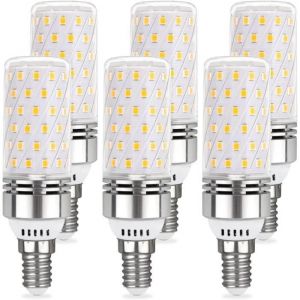 Ampoule LED E14 12W Blanc Chaud 3000K 1450LM 84 LEDs &Eacute;quivalent Lampe Halog&egrave;ne E14 100W Lot de 6