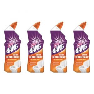 Lot de 4 Gels WC Nettoyant Surpuissant Ultra Détartrant - 750 ml