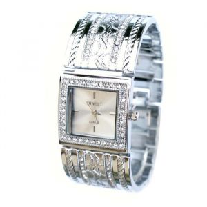 MONTRE FEMME ARGENT ORIENTAL BLANC ACIER BIJOUX ICE ERNEST ID&Eacute;E CADEAU MODE LUXE
