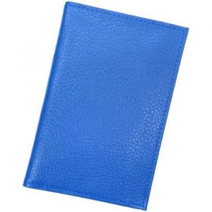 Etui carte grise cuir permis conduire voiture identit&eacute; assurance 4 volets pour homme et femme -Bleu clair-LOLUNA&reg;