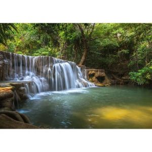 Papier Peint Photo INTISS&Eacute;-(12114V8T) CASCADE-368x254cm-8 l&eacute;s-Mural Poster G&eacute;ant XXL-Mer Beach Mer Oc&eacute;an Nature Jungle For&ecirc;t