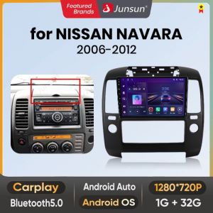 Autoradio 9 pouces Android 13 Carplay voiture pour Nissan Navara 3 D40 2004 2005- 2010  Écran Tactile GPS RDS WIFI Bluetooth Junsun