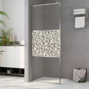 Paroi de douche - Omabeta - Moderne - Verre ESG 5mm - Argent - (78 - 80) x 195 cm