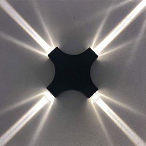 Applique Murale Led Extérieure Intérieure 4W Etanche IP65 Moderne Luminaire Lampe Design Original Pour Salon Chambre Couloir