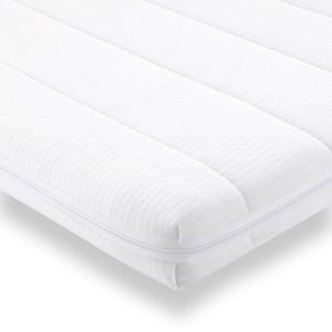Surmatelas 80x190 - Sur-matelas en mousse confort - Housse en microfibre - Surmatelas orthop&eacute;dique moelleux - &Eacute;paisseur 5 cm