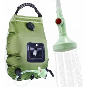 Sac de douche &agrave; &eacute;nergie solaire Sac de douche portable Sac de douche de camping Sac deau de bain 20l -