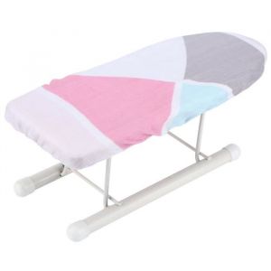 Sonew Planche à repasser pliante Mini Planche à Repasser Table de Repassage de Vêtements de Bureau Pliante Portable pour Couture
