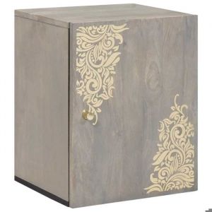 HSF&reg; Armoire murale de salle de bain - Meuble rangement pour bain/ARMOIRE WC - avec porte Gris 38x33x48 cm mcv70453