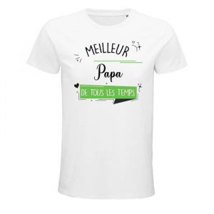 T-shirt Homme Meilleur Papa de tous les temps 5XL  Idée Cadeau Famille Papa Fête des Pères Anniversaire Noël