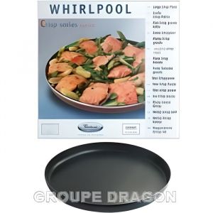 Plat crisp &oslash; 32cm pour micro-ondes Whirlpool Jet - Mod&egrave;le MT66 - Pi&egrave;ce dorigine Constructeur