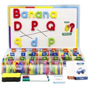 Lettres et chiffres de lalphabet magn&eacute;tique aimants alphabetKit d&rsquo;autocollants pour r&eacute;frig&eacute;rateur lettres de chiffres color&eacute;s