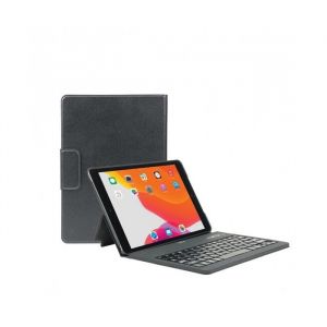 Coque de Protection Folio avec Clavier Bluetooth fran&ccedil;ais iPad 10.2 Housse Clavier AZERTY pour iPad 9/8/7&egrave;me G&eacute;n Noir