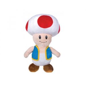Peluche Toad 27 cm - Champignon - Peluche Licence Super Mario - Enfant