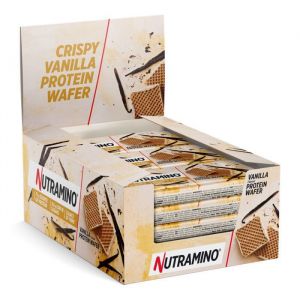 Gaufrettes Prot&eacute;in&eacute;es Nutramino - Protein Wafers - Vanilla Boite de 12