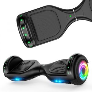 hoverboard 6.5 HY-A12C Bluetooth+Lumière LED Autonomie 7-8km vitesse maximale 10KM/H Batterie 18V/2.6AH Noir