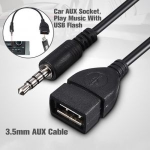 GZ*TEMPSA 3.5mm M&acirc;le Audio AUX Jack Vers USB 2.0 A Femelle Convertisseur Adaptateur Cable