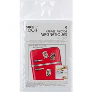 Cadres Photo Magnet PARIS PRIX - Lot de 3 - Transparent - PVC & Métal - 10x15cm