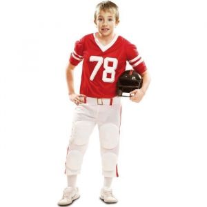 D&eacute;guisement - Footballeur Am&eacute;ricain Rouge - 5 ans - Id&eacute;al Carnaval - Esprit Sportif