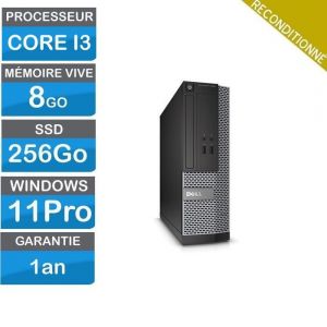 Unit&eacute; Centrale Dell Optiplex 3020 SFF - Intel Core i3-4150 256Go SSD &agrave; Prix Mini