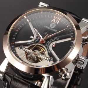 Tourbillon Automatique Montre Hommes Luxe Célèbre Marque Pleine Acier Hommes Horloge Hommes Cadeau