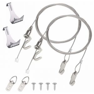 Cimaise - crochet - cable dattache - rail - set daccrochage Hyber-cara - .