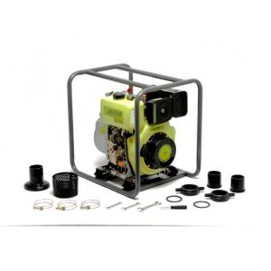 Pompe &agrave; eau Diesel Motopompe 3 305cc 6.6CV 833 litres/minute 25m hauteur max