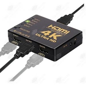 HTBE&reg; R&eacute;partiteur HDMI commutateur cinq en un commutateur HDMI commutateur 3 en 1 sortie 4 avec t&eacute;l&eacute;commande t&eacute;l&eacute;commande