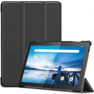 Etui Lenovo Tab M10 TB-X605F (10.1) - Tablette Lenovo Tab M10 Coque L&eacute;ger PU Cuir Flip Housse avec Support Noir